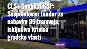 Suspendovan tender za tramvaje